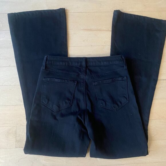 L'Agence Womens black flared jeans sz 26 high rise bell - Picture 5 of 6